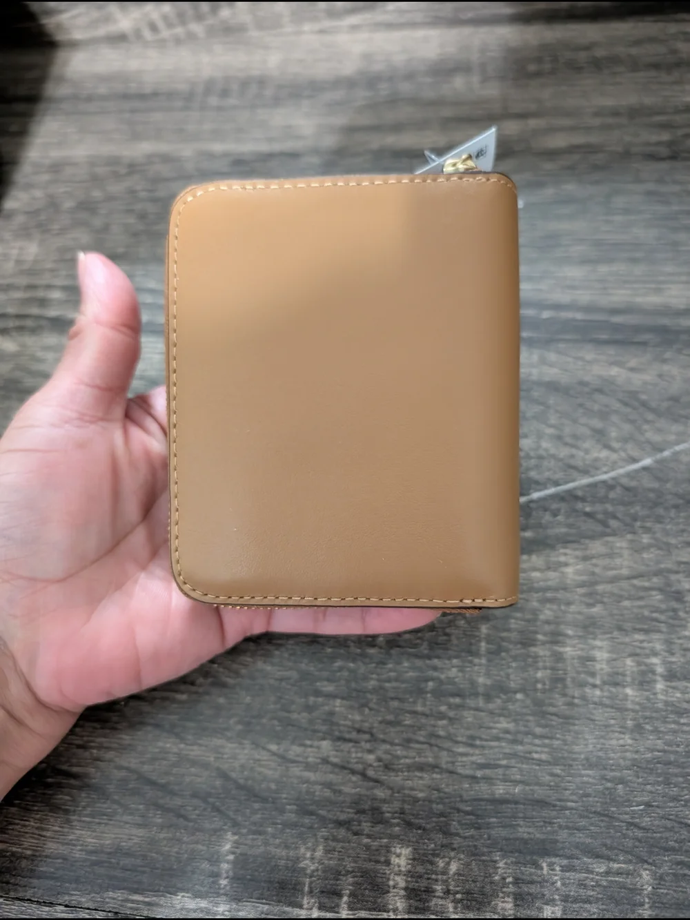 Coach Zip Wallet in Saddle Brown